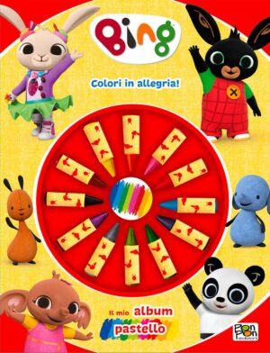 Colori in allegria! Bing. Il mio album pastello. Ediz. a colori. Con 12 pastelli a cera